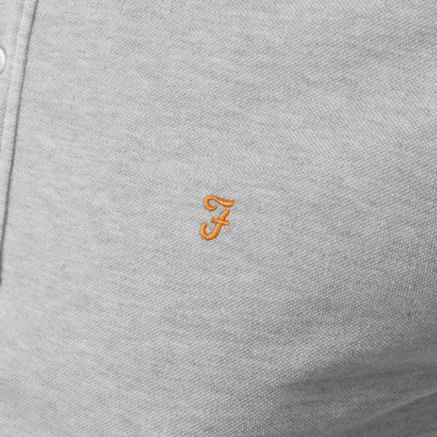 Alternative Image for ProductFarah Vintage Long Sleeved Polo T Shirt Grey3